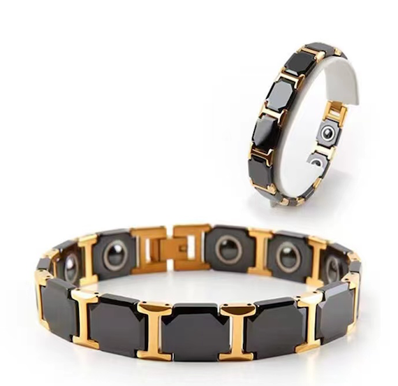 DUDDOO Bracelets - Model No. D-8020 Black & Rose Gold