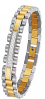 DUDDOO Bracelets - Model No. D-9086  Silver & Gold