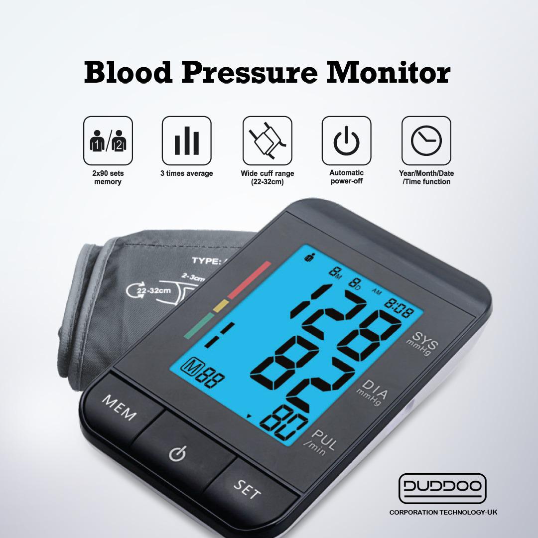 DUDDOO Blood Pressure Monitoring System - Model No. U80R - (Slim)