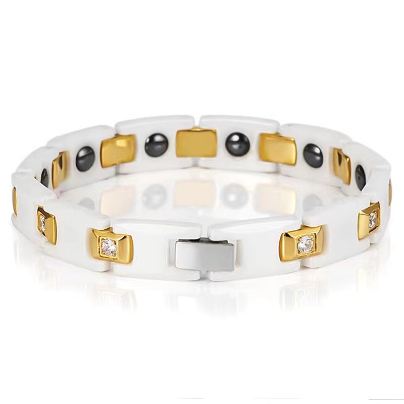 DUDDOO Bracelets - Model No. D-9070 White Rose Gold