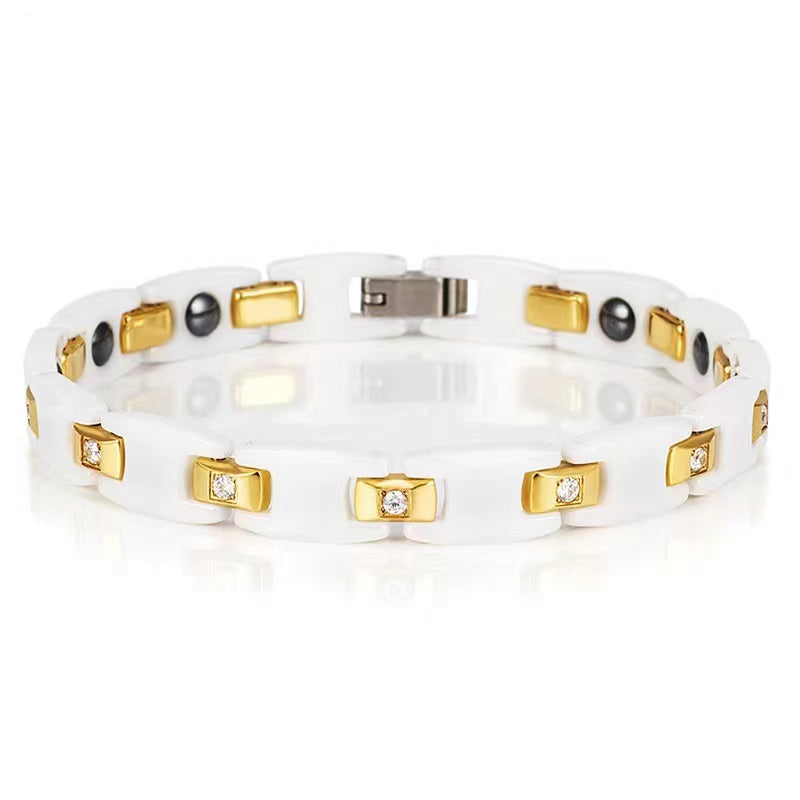 DUDDOO Bracelets - Model No. D-9070 White Rose Gold