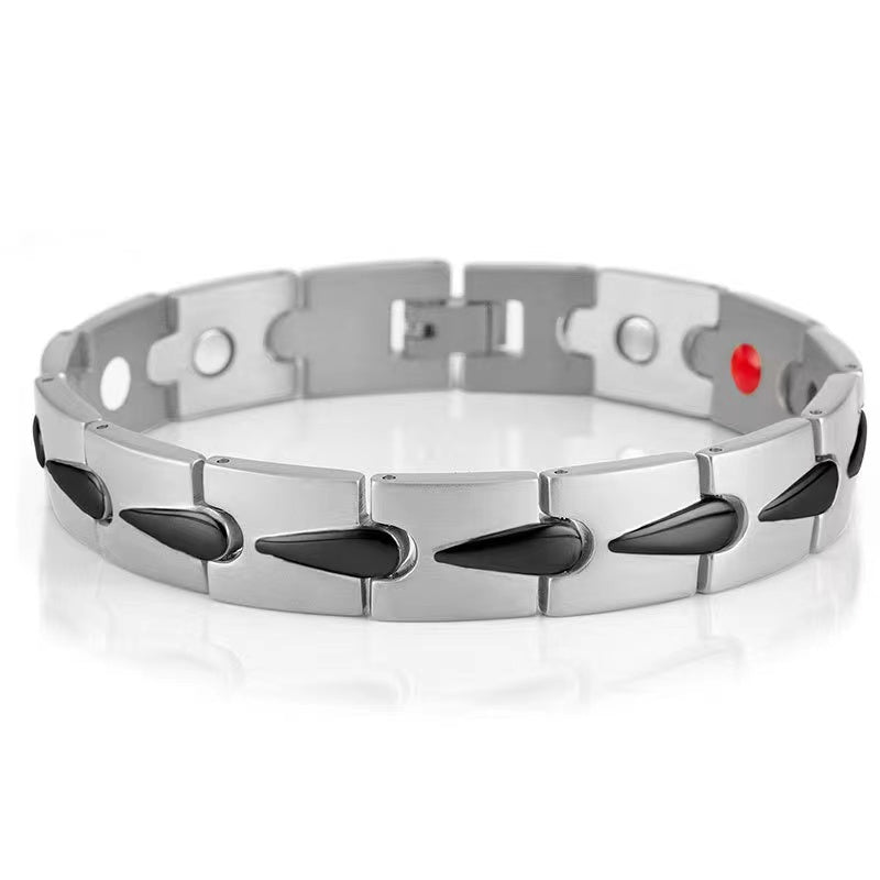 DUDDOO Bracelets - Model No. D-9082 Silver & Black